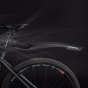 Rockbros DNB8001 dubļusargs ar sarkanu LED gaismu - melns