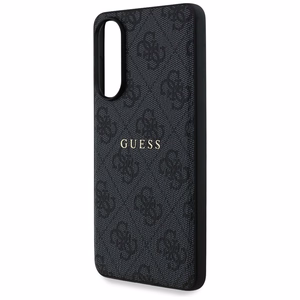 Чехол Guess 4G Ring Classic Logo MagSafe для Samsung Galaxy S25 Edge - чёрный