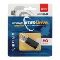 IMRO zibatmiņas disks melns 8GB USB2.0