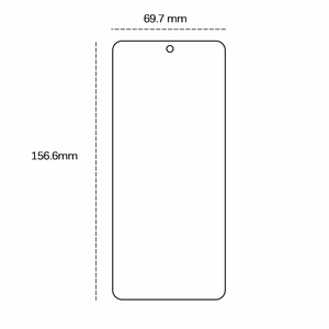 Rūdīts 2,5D stikls priekš Samsung Galaxy M55 5G