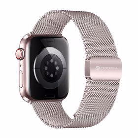 FORCELL F-DESIGN FA14 magnētiskā nerūsējošā tērauda siksniņa APPLE pulkstenim 38 / 40 / 41 mm rozā