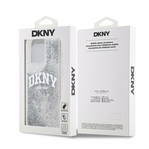 DKNY viedtālruņa apvalks iPhone 15 Pro Max 6,7" DKHCP15XLBNAET balts HC šķidrie spīdumi ar arku logotipu