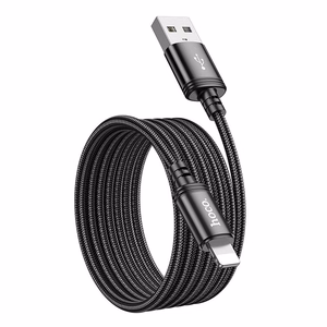 Kabelis USB A uz Lightning Hoco 2,4A 2 m X89 melns
