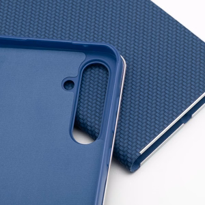 Atvēramais maciņš priekš Samsung A27 Luna Book Carbon zils