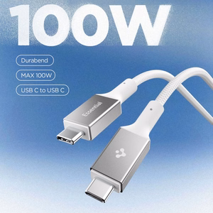Spigen EB10010CC 100W 100 cm kabelis - Balts