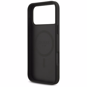 Guess 4G Circle Classic Logo MagSafe чехол для iPhone 17 Pro Max - чёрный