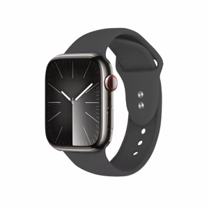 Crong Liquid  siksniņa Apple Watch 44 / 45 / 46 / 49 mm, grafīta krāsā
