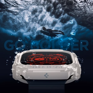 Spigen Rugged Armor apvalks Apple Watch Ultra 1 / 2 (49mm) - bēšs
