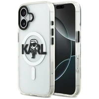 Karl Lagerfeld IML Karl Sketch Logo magnētiskais viedtālruņa apvalks iPhone 17 - caurspīdīgs
