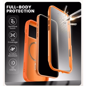Supcase IBLSN Ares Flip MagSafe maciņš iPhone 17 Pro Max oranžs