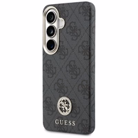 Guess maciņš 4G Rhinestone Round Logo MagSafe for Samsung Galaxy S26 melns