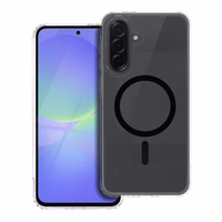 Viedtālruņa apvalks Drop Glue krāsains gredzenveida Magnētiskais vāciņš ar MagSafe, piemērots SAMSUNG A36, melns