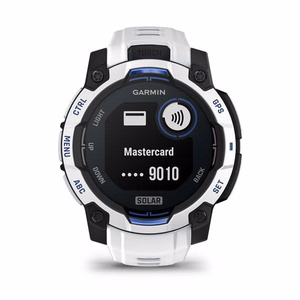 Garmin Instinct 3 Solar pulkstenis, 45 mm, balts