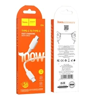 Kabelis USB C uz USB C Hoco PD 6A 100W 1 m X96 balts