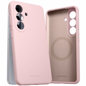 Maciņš Mercury Pure Magsafe Silicon Maciņš Samsung S942 S26 rozā smilšu