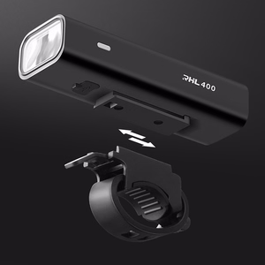 Wozinsky WSBLB2 priekšējā (400 lm) un aizmugurējā USB-C velosipēda luktura komplekts – melns