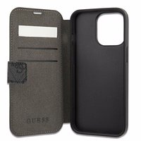 Guess GUBKP13X4GMGGR iPhone 13 Pro Max 6.7" vāciņš pelēks - 4G Liels metāla logotips