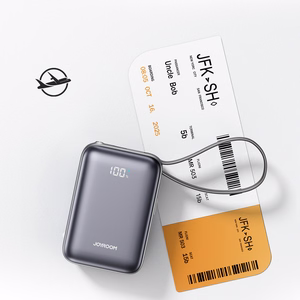 Joyroom JR-PBF29 20000mAh 22.5W ārējā baterija ar dubulto kabeli melna
