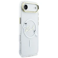 Karl Lagerfeld IML Choupettes Karl Script Logo MagSafe iPhone Air Maciņš - Clear