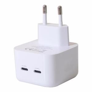 Sienas lādētājs MX THUNDER PD 35W, 2xUSB-C balts