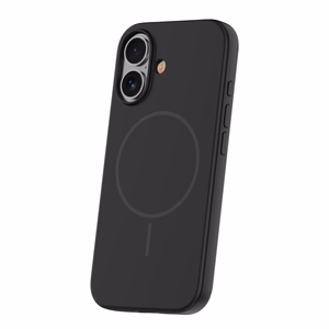 Silicone Thin Mag maciņš iPhone 16 Pro Max 6,9" melns
