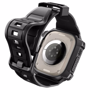 Spigen Rugged Armor Pro Apple Watch Ultra (49mm) Strap Case - Black