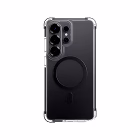 Rock Crystal Clear Magnetic Series Maciņš for Samsung Galaxy S26 caurspīdīgs-melns