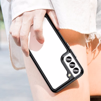 Outer Space apvalks viedtālrunim Samsung Galaxy S23+ ar elastīgu rāmi melns