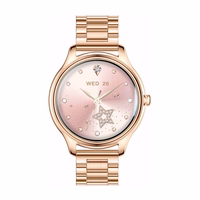 COLMI L28 viedpulkstenis (zeltains + zeltaina tērauda siksniņa)