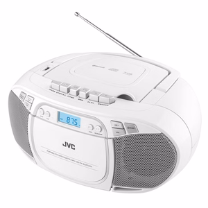 JVC RC-E451W pārnēsājams CD atskaņotājs, balts
