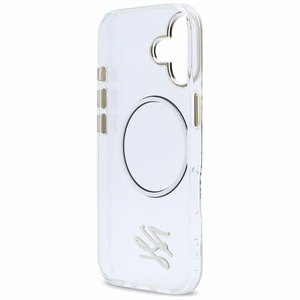 Karl Lagerfeld IML KL Script Logo MagSafe Maciņš for iPhone 17 - caurspīdīgs