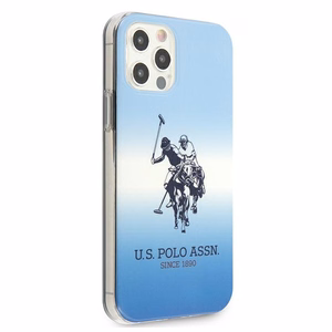 US Polo USHCP12MPCDGBL Gradient Collection vāciņš ierīcei iPhone 12 / 12 Pro 6.1", zils
