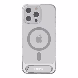 Torras Pstand serijas viedtālruņa apvalks iPhone 16 Pro - caurspīdīgs