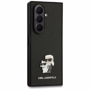 KARL LAGERFELD viedtālruņa apvalks SAMSUNG Z Fold7 KLHCZFD7SAPKCNPK (Saffiano KC PIN) melns