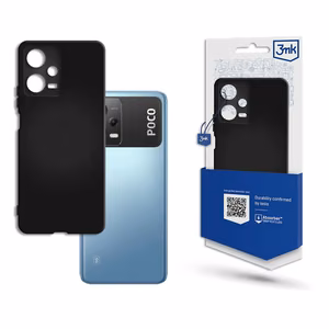 3mk matēts viedtālruņa apvalks Poco X5 5G - melns