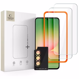 Tech-Protect Easy Komplekts+ 3-Pack Rūdīts stikls for Samsung Galaxy A37 5G