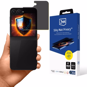 3mk Silky Matt Privacy – privātuma ekrāna aizsargs modelim Samsung Galaxy Z Flip 6 / 7 FE