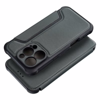 RAZOR grāmatas tipa viedtālruņa apvalks IPHONE 16 Pro tumši zaļš