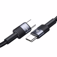 USAMS Kabelis USB-C uz USB-C 60W 1,2m Fast Charging tumšs SJ724USBSG01 (US-SJ724)