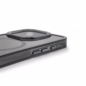 Mirdzošs apvalks MagSafe iPhone 16 - melns ar spīdumiem