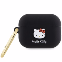 Hello Kitty silikona 3D Kitty galvas apvalks AirPods Pro 2 (2022/2023) - melns
