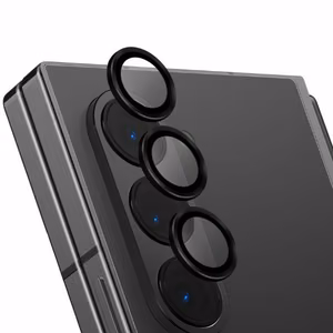 Uniq Optix Auminium rūdītais stikls lēcai ar aplikatoru Samsung Galaxy Z Fold 6 - melns