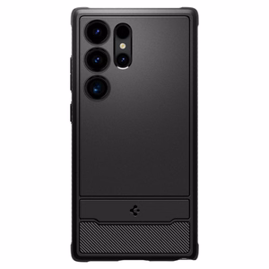 Spigen Rugged Armor viedtālruņa apvalks Samsung Galaxy S24 Ultra - matēts melns