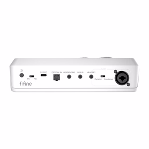 Fifine SC8W RGB spēļu mikseris (balts)