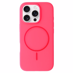 Magsafe plāns silikona apvalks Iphone 14 Pro rozā