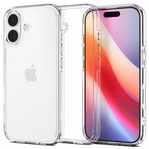 Spigen Ultra Hybrid viedtālruņa apvalks iPhone 17 - Caurspīdīgs