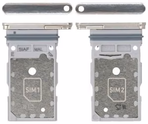 SIM kartes turētājs Samsung S911/S916 S23/S23 Plus Dual Krēmkrāsa oriģināls (lietots A klases)