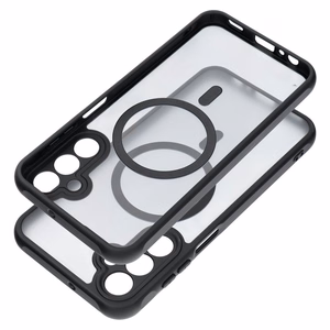 FULL MATTE MAG COVER viedtālruņa apvalks, saderīgs ar MagSafe, paredzēts SAMSUNG A15 melns