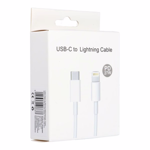 Kabelis Type C uz Lightning PD 3A 27W C291 BOX 1 m balts