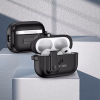 Tech-Protect Slim Hook apvalks ar karabīni Apple AirPods Pro 1 / 2 – melns